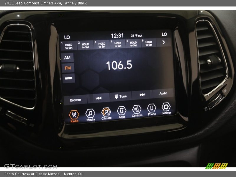 White / Black 2021 Jeep Compass Limited 4x4