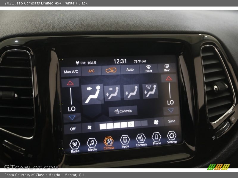 White / Black 2021 Jeep Compass Limited 4x4