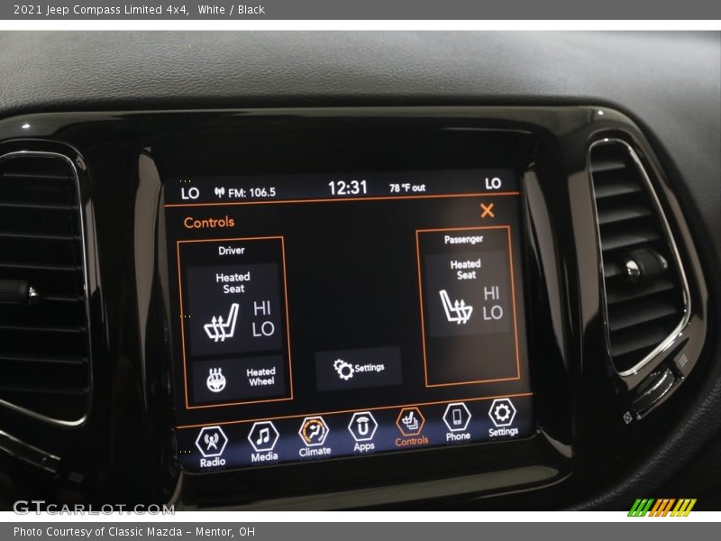 White / Black 2021 Jeep Compass Limited 4x4