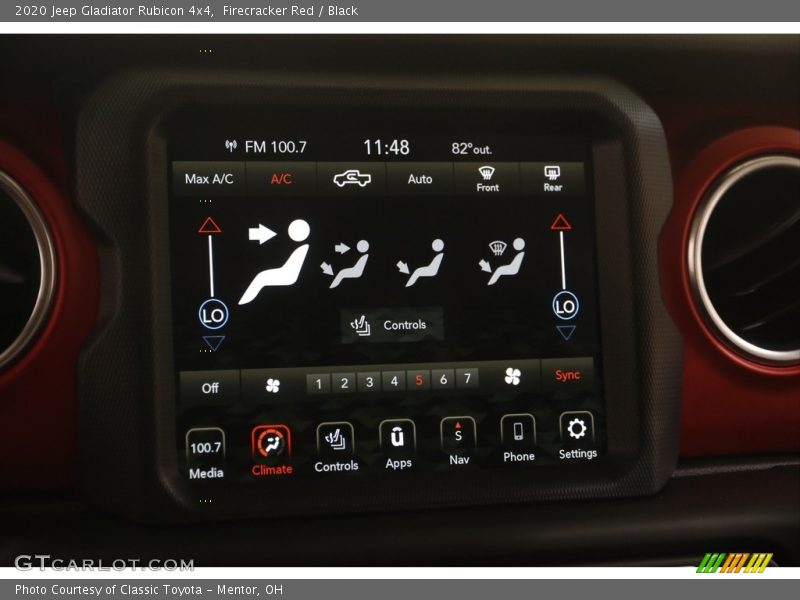 Firecracker Red / Black 2020 Jeep Gladiator Rubicon 4x4