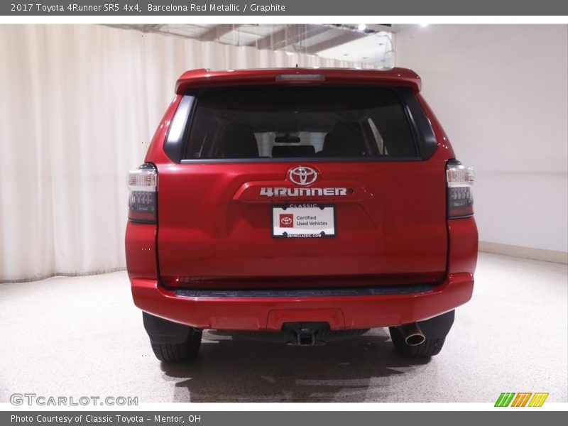 Barcelona Red Metallic / Graphite 2017 Toyota 4Runner SR5 4x4