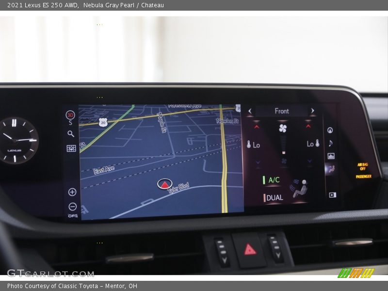 Nebula Gray Pearl / Chateau 2021 Lexus ES 250 AWD