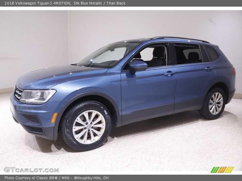 Silk Blue Metallic / Titan Black 2018 Volkswagen Tiguan S 4MOTION