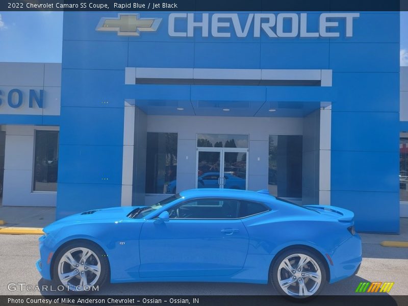 Rapid Blue / Jet Black 2022 Chevrolet Camaro SS Coupe