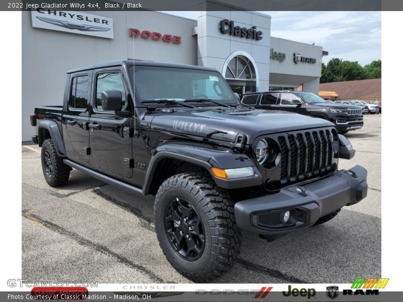 Black / Black 2022 Jeep Gladiator Willys 4x4