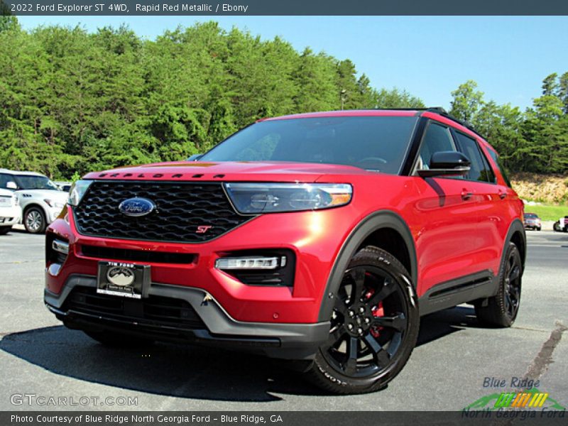 Rapid Red Metallic / Ebony 2022 Ford Explorer ST 4WD