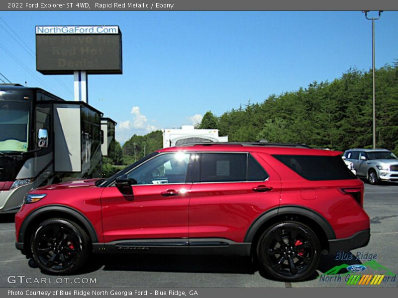 Rapid Red Metallic / Ebony 2022 Ford Explorer ST 4WD