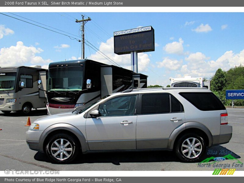 Silver Birch Metallic / Medium Light Stone 2008 Ford Taurus X SEL