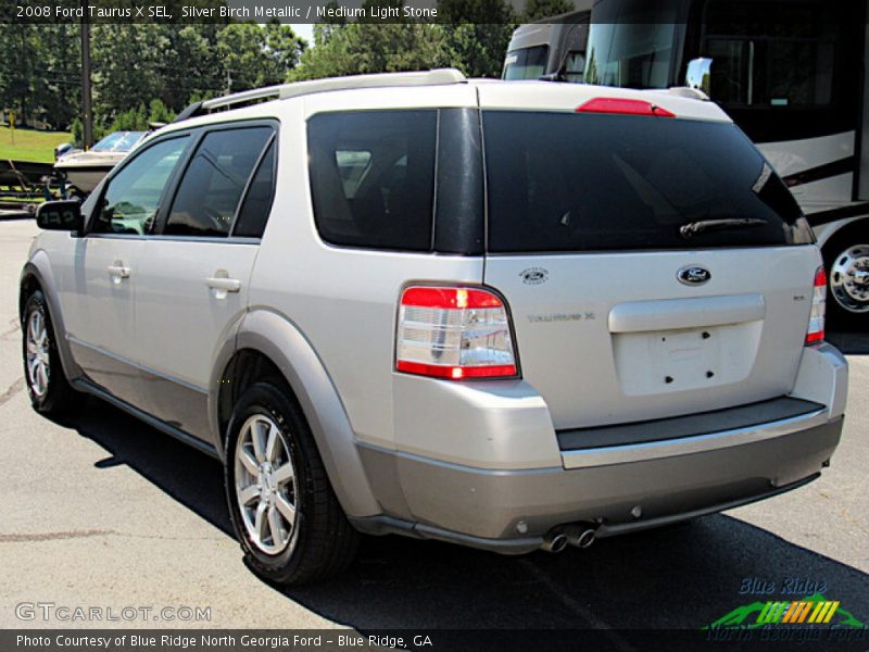 Silver Birch Metallic / Medium Light Stone 2008 Ford Taurus X SEL