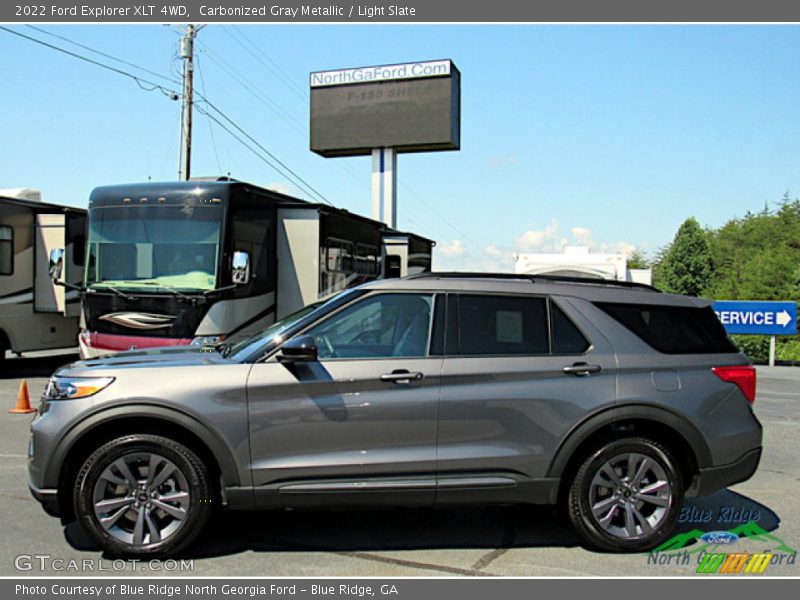 Carbonized Gray Metallic / Light Slate 2022 Ford Explorer XLT 4WD
