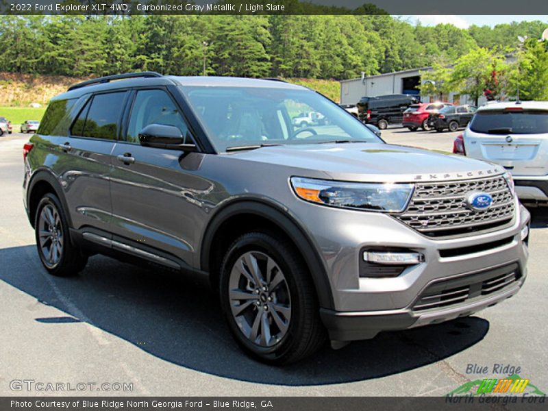 Carbonized Gray Metallic / Light Slate 2022 Ford Explorer XLT 4WD