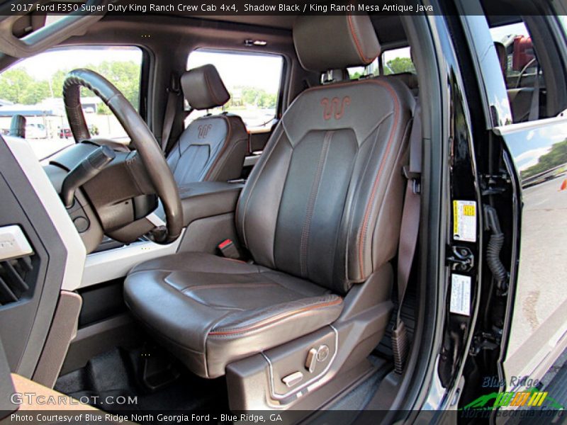 Shadow Black / King Ranch Mesa Antique Java 2017 Ford F350 Super Duty King Ranch Crew Cab 4x4