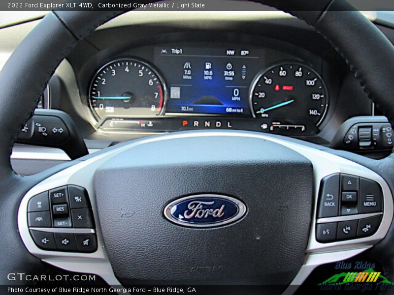 Carbonized Gray Metallic / Light Slate 2022 Ford Explorer XLT 4WD
