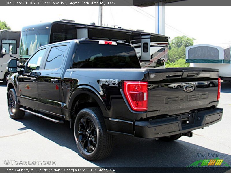 Agate Black Metallic / Black 2022 Ford F150 STX SuperCrew 4x4