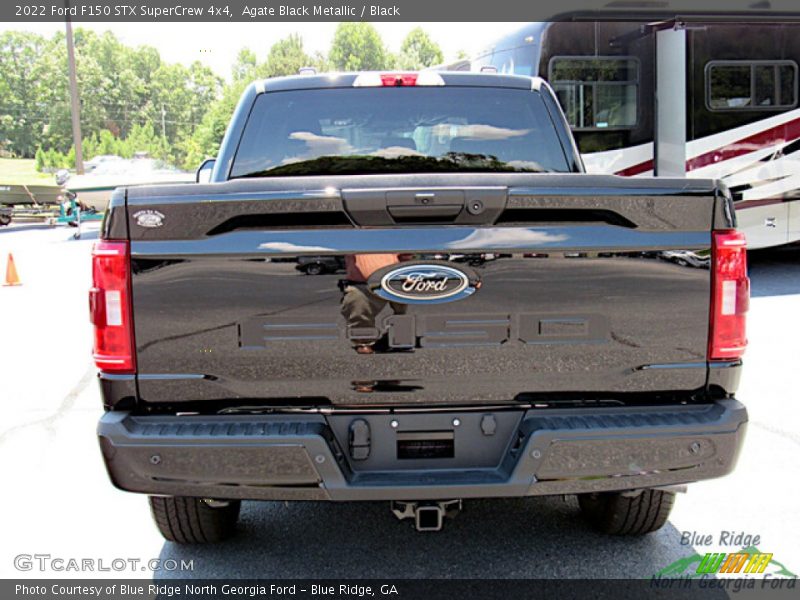 Agate Black Metallic / Black 2022 Ford F150 STX SuperCrew 4x4