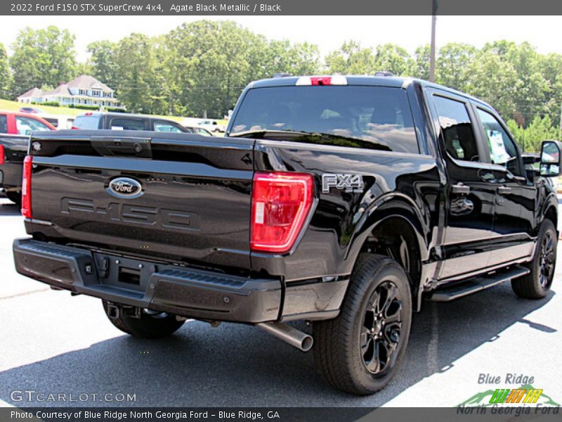 Agate Black Metallic / Black 2022 Ford F150 STX SuperCrew 4x4