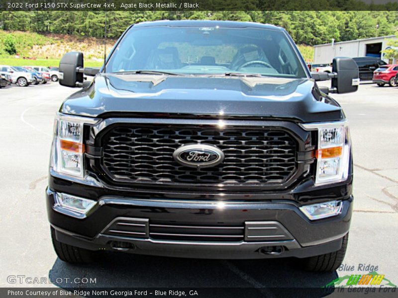 Agate Black Metallic / Black 2022 Ford F150 STX SuperCrew 4x4