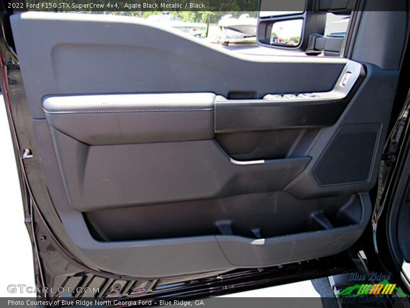 Agate Black Metallic / Black 2022 Ford F150 STX SuperCrew 4x4
