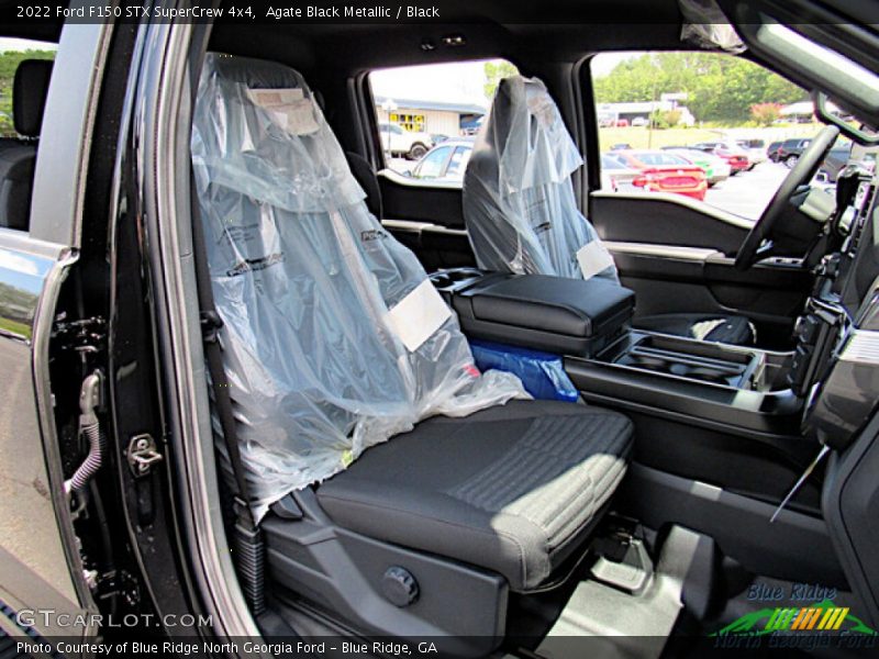 Agate Black Metallic / Black 2022 Ford F150 STX SuperCrew 4x4
