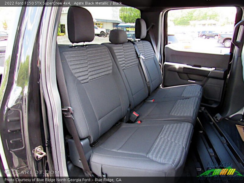 Agate Black Metallic / Black 2022 Ford F150 STX SuperCrew 4x4