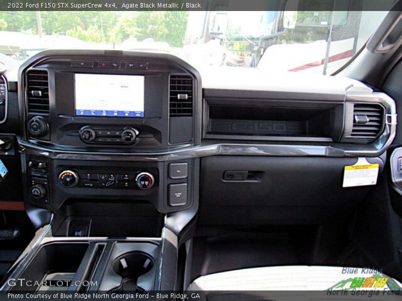 Agate Black Metallic / Black 2022 Ford F150 STX SuperCrew 4x4