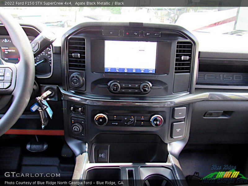 Agate Black Metallic / Black 2022 Ford F150 STX SuperCrew 4x4