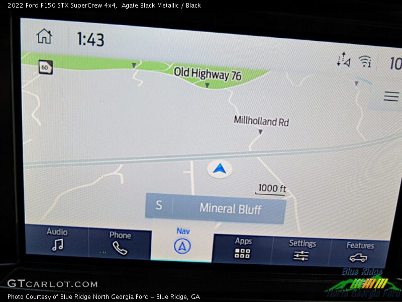 Agate Black Metallic / Black 2022 Ford F150 STX SuperCrew 4x4