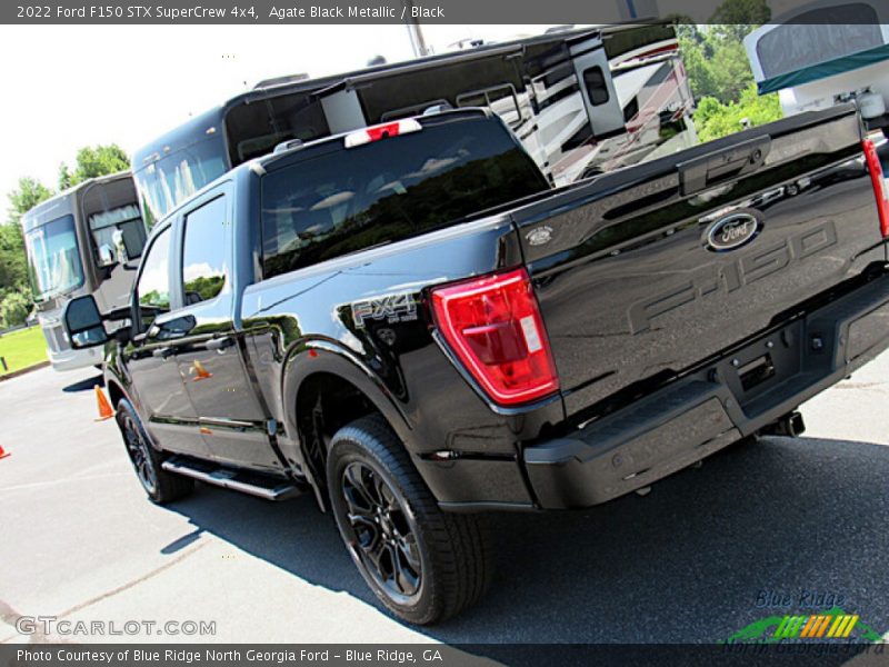 Agate Black Metallic / Black 2022 Ford F150 STX SuperCrew 4x4