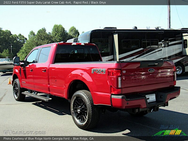 Rapid Red / Black Onyx 2022 Ford F350 Super Duty Lariat Crew Cab 4x4