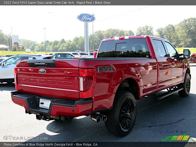 Rapid Red / Black Onyx 2022 Ford F350 Super Duty Lariat Crew Cab 4x4