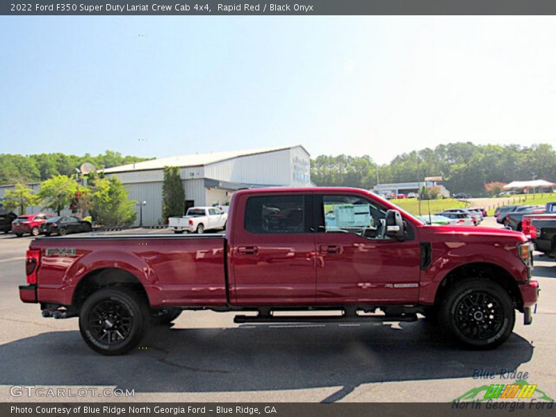 Rapid Red / Black Onyx 2022 Ford F350 Super Duty Lariat Crew Cab 4x4