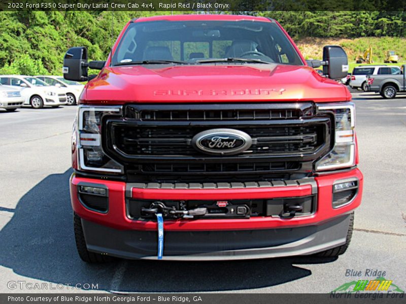 Rapid Red / Black Onyx 2022 Ford F350 Super Duty Lariat Crew Cab 4x4