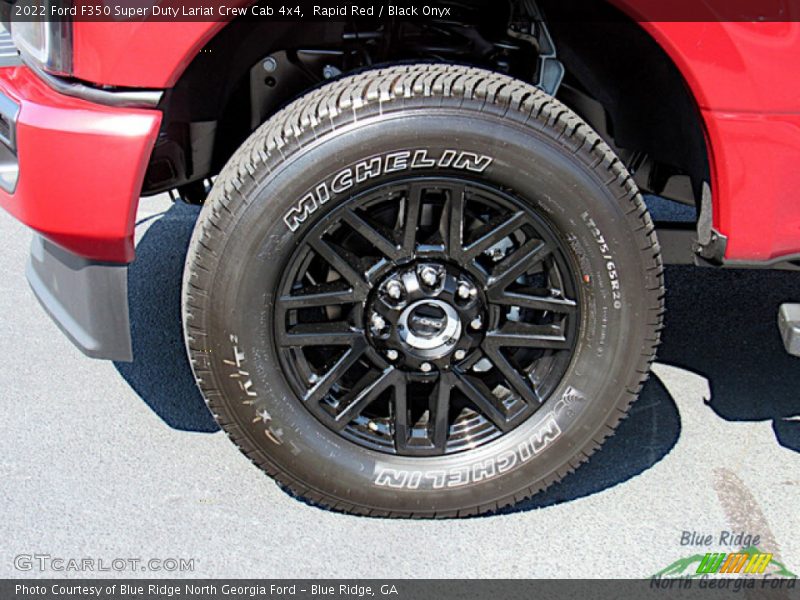 Rapid Red / Black Onyx 2022 Ford F350 Super Duty Lariat Crew Cab 4x4