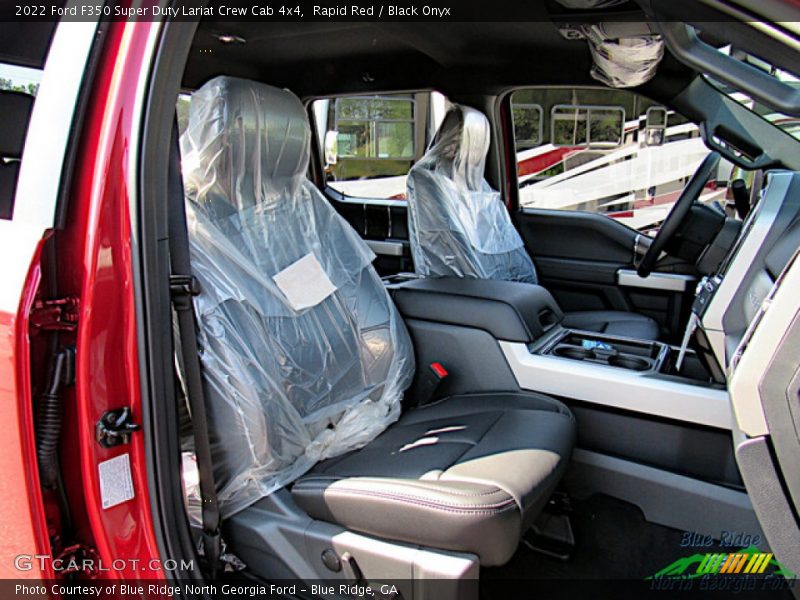 Rapid Red / Black Onyx 2022 Ford F350 Super Duty Lariat Crew Cab 4x4