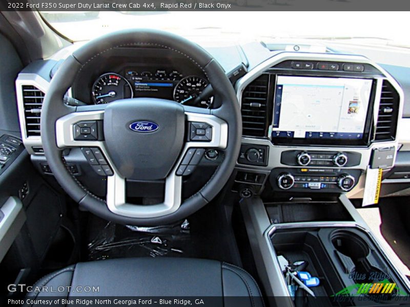 Rapid Red / Black Onyx 2022 Ford F350 Super Duty Lariat Crew Cab 4x4