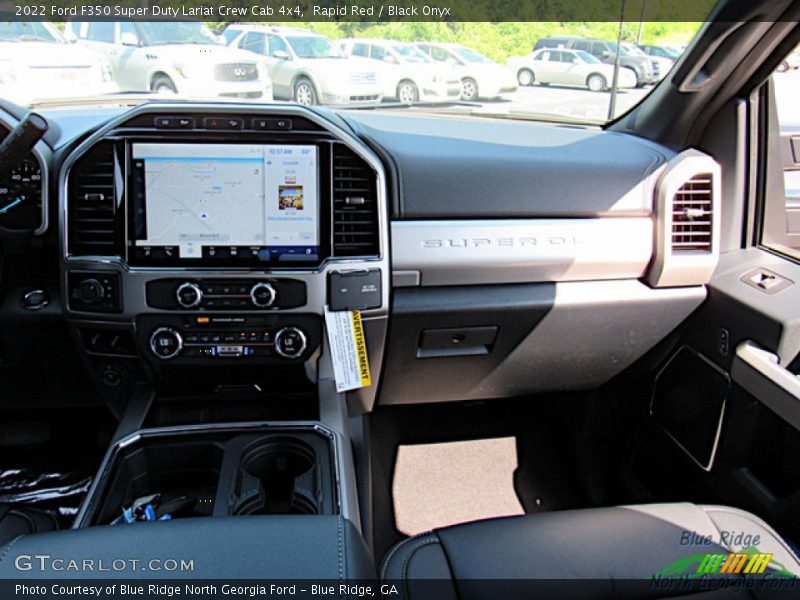 Rapid Red / Black Onyx 2022 Ford F350 Super Duty Lariat Crew Cab 4x4