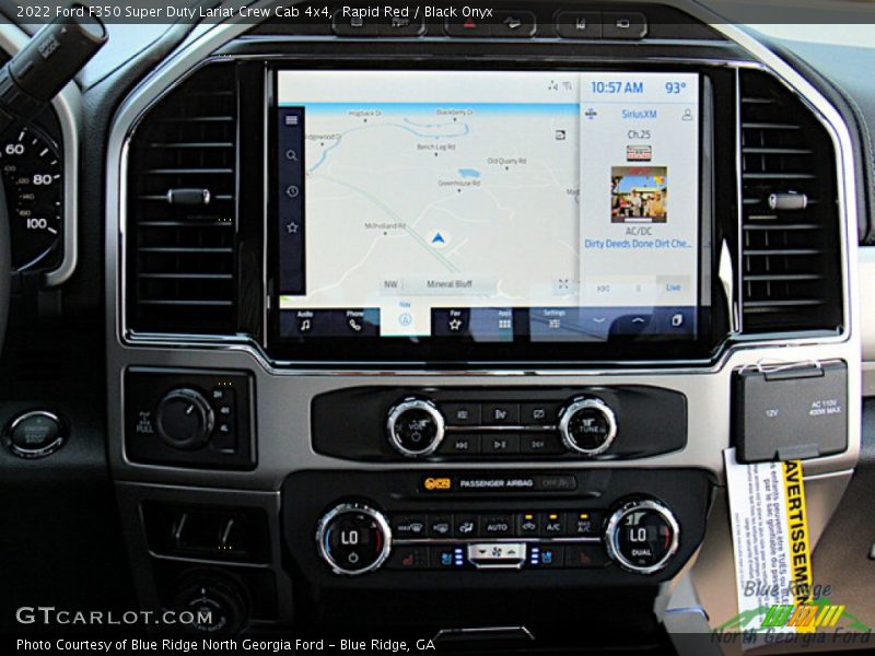 Rapid Red / Black Onyx 2022 Ford F350 Super Duty Lariat Crew Cab 4x4
