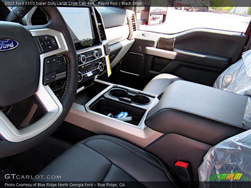 Rapid Red / Black Onyx 2022 Ford F350 Super Duty Lariat Crew Cab 4x4