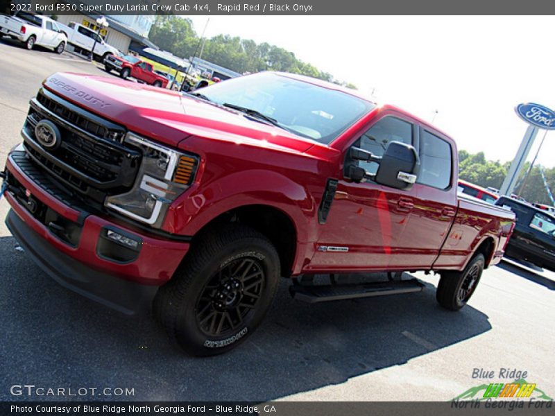 Rapid Red / Black Onyx 2022 Ford F350 Super Duty Lariat Crew Cab 4x4