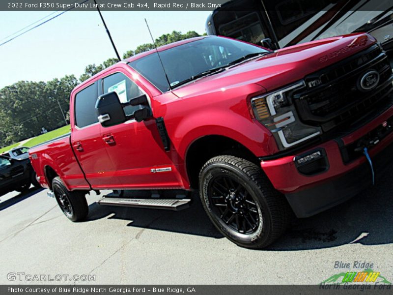 Rapid Red / Black Onyx 2022 Ford F350 Super Duty Lariat Crew Cab 4x4
