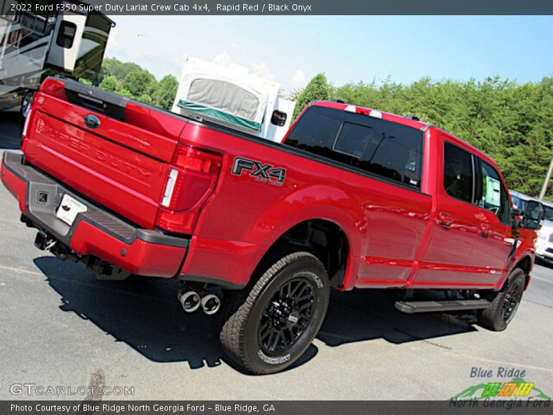 Rapid Red / Black Onyx 2022 Ford F350 Super Duty Lariat Crew Cab 4x4