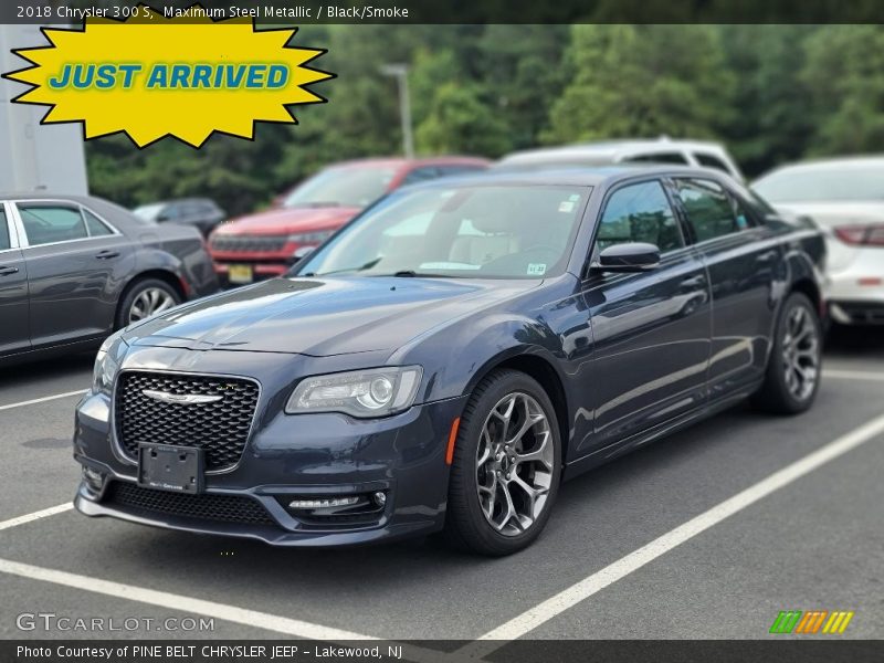 Maximum Steel Metallic / Black/Smoke 2018 Chrysler 300 S
