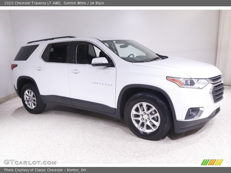 Summit White / Jet Black 2020 Chevrolet Traverse LT AWD