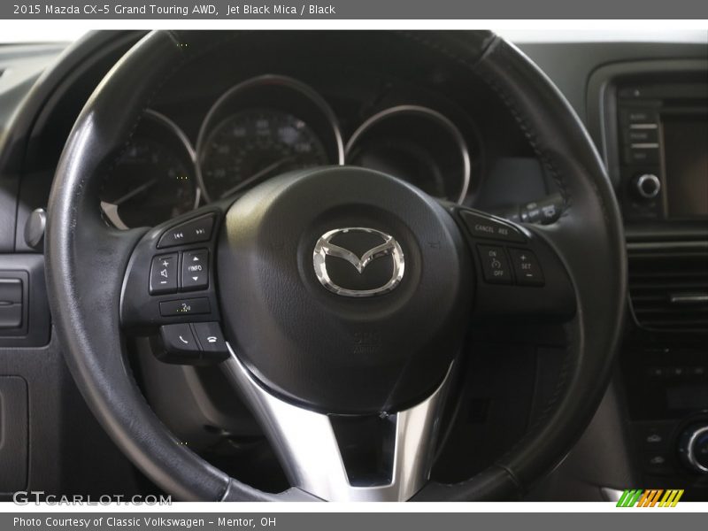 Jet Black Mica / Black 2015 Mazda CX-5 Grand Touring AWD