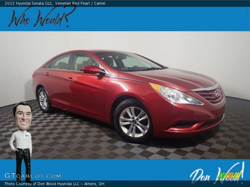 Venetian Red Pearl / Camel 2013 Hyundai Sonata GLS