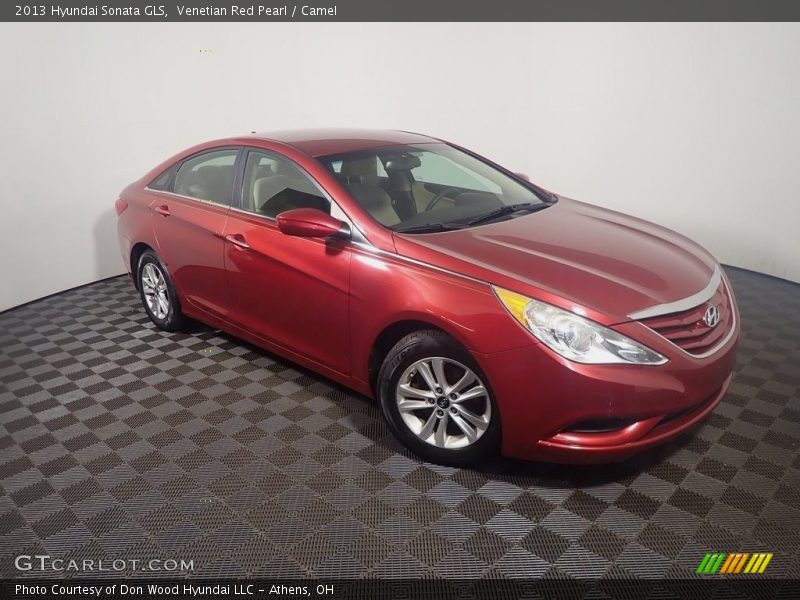 Venetian Red Pearl / Camel 2013 Hyundai Sonata GLS