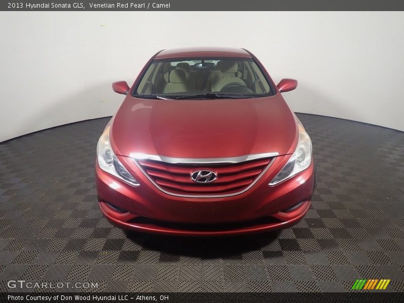 Venetian Red Pearl / Camel 2013 Hyundai Sonata GLS