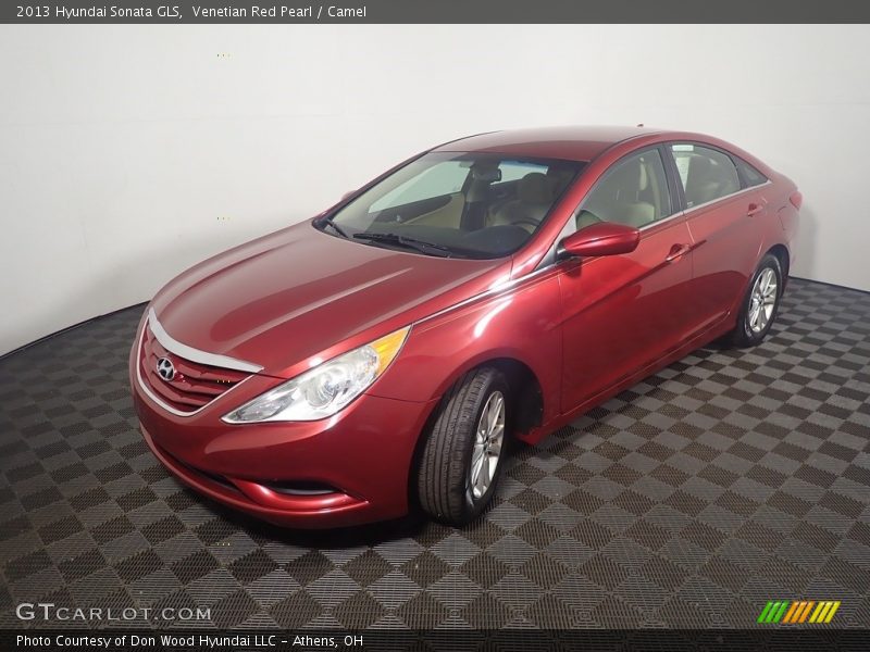 Venetian Red Pearl / Camel 2013 Hyundai Sonata GLS