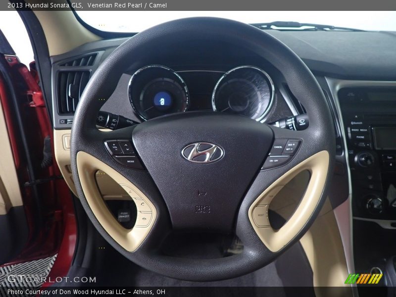 Venetian Red Pearl / Camel 2013 Hyundai Sonata GLS
