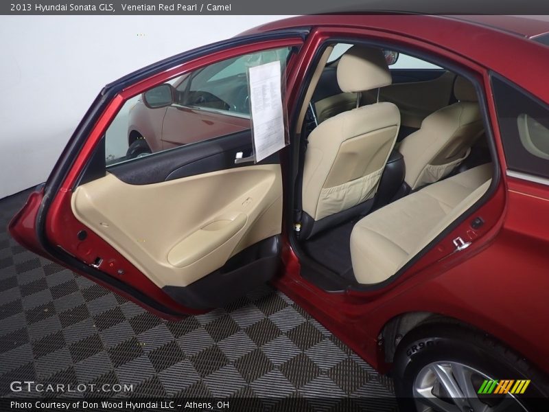 Venetian Red Pearl / Camel 2013 Hyundai Sonata GLS